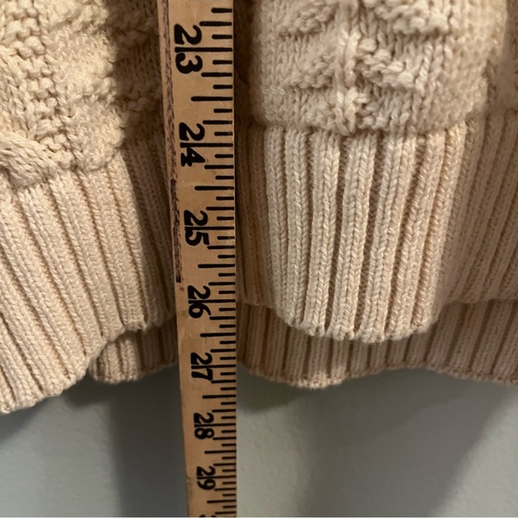 Peconic Bay Traders Unisex Vintage Cream 100% Cotton Cable Knit USA Size Large - Picture 6 of 10